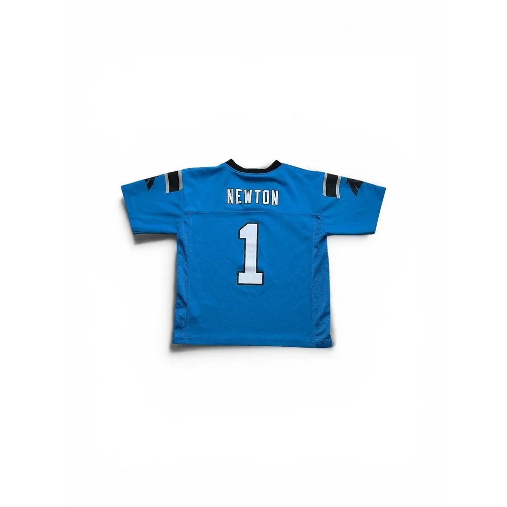 NFL‎ Team Apparel Cam Newton Carolina Panthers Jersey Kids Large 7 Blue 1 Stains